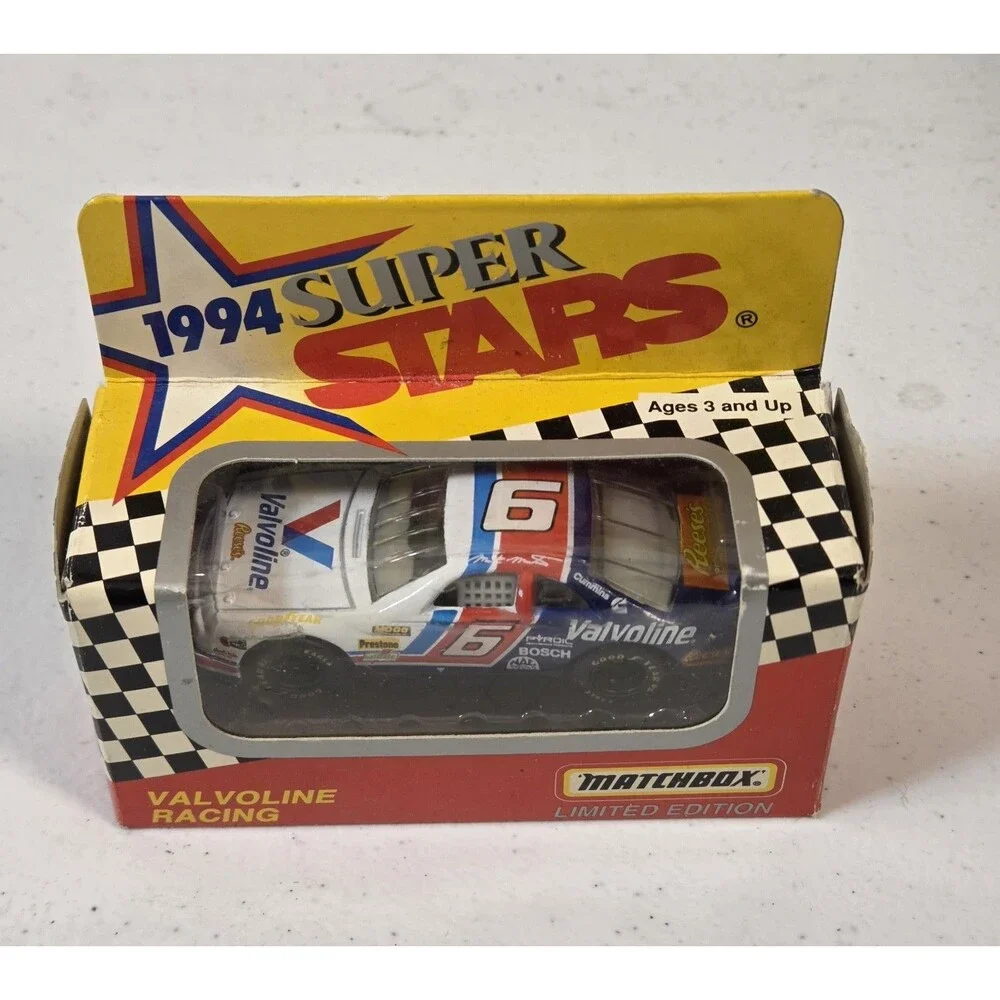 Matchbox 1994 Super Stars Series II NASCAR Diecast Lot of 3 Valvoline #6 #16 #75